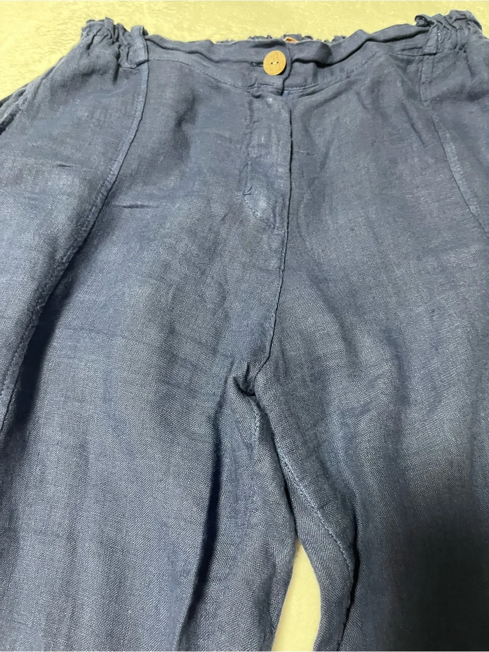 Lands Downunder  women Casual Linen Blend Navy Pants